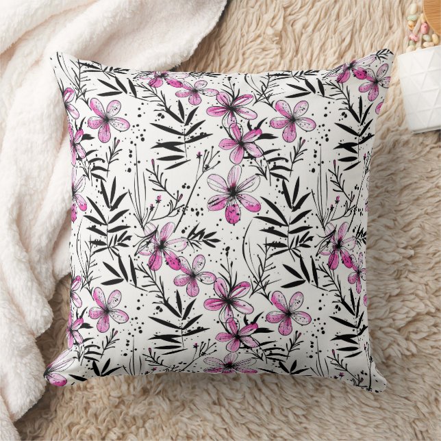 Pink Petal Breeze Cushion (Blanket)