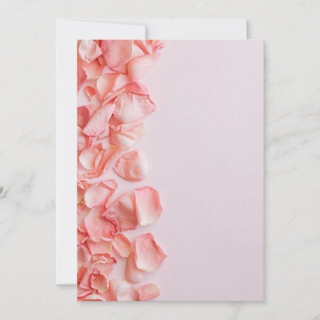pink petal envolop invitation (Front)