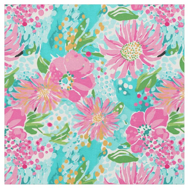 Pink Petal Play Fabric (Close Up)