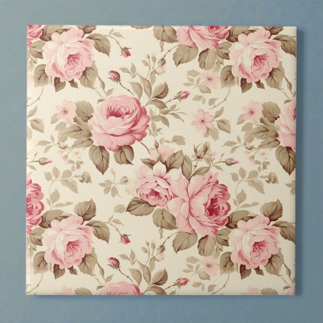 Pink Petal Roses Elegance Tile (Creator Uploaded)