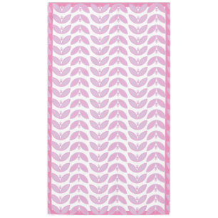 Pink petal wave botanical pattern tablecloth