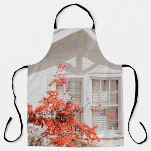 PINK-PETALED FLOWER APRON