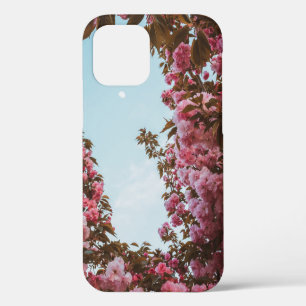 Pink petaled flowers iPhone 12 case
