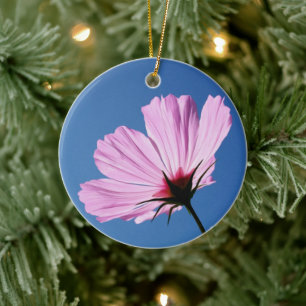 Pink petals ceramic tree decoration