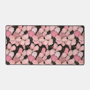 Pink Petals Desk Mat