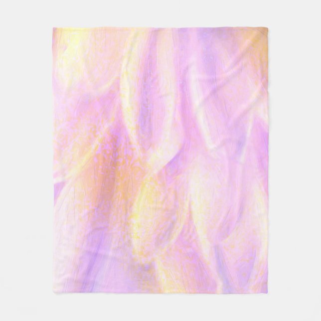 Pink Petals Flease Blanket (Front)