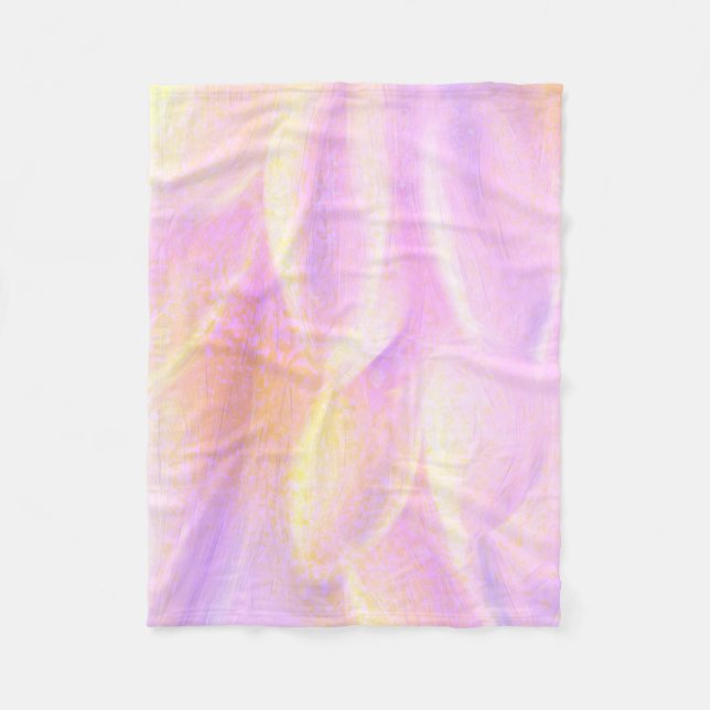 Pink Petals Fleece Blanket, 30"x40" Blanket (Front)