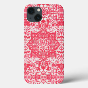 Pink Petals on Kilim Dreams iPhone 13 Case