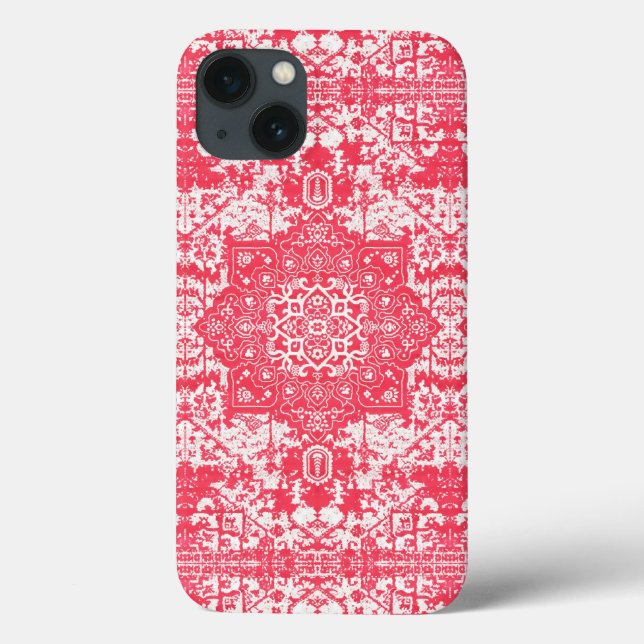 Pink Petals on Kilim Dreams Case-Mate iPhone Case (Back)