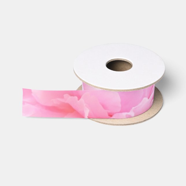 pink petals satin ribbon (Spool)