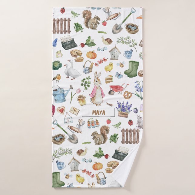 Pink Peter the Rabbit Bath Towel (Bath Towel)