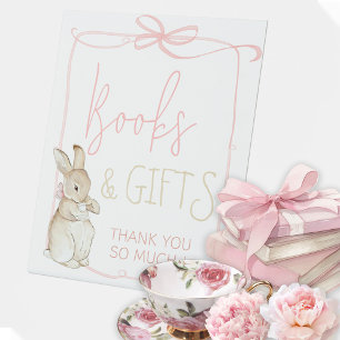 Pink Peter the Rabbit Beatrix Baby Books and Gifts Pedestal Sign