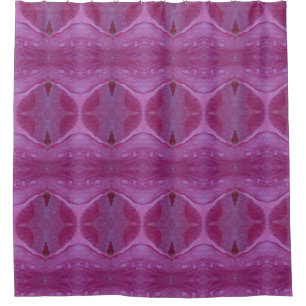 Pink Petunia Ikat 4 Shower Curtain