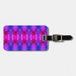 Pink Petunia Ikat Miami Luggage Tag