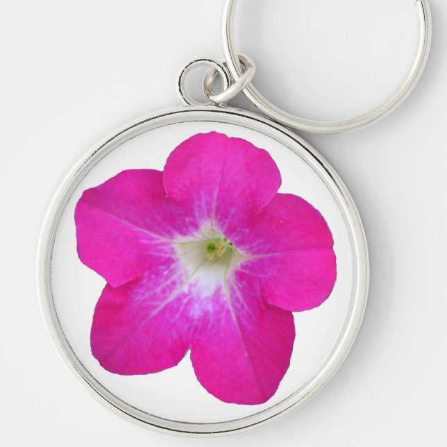Pink Petunia Key Ring (Front)