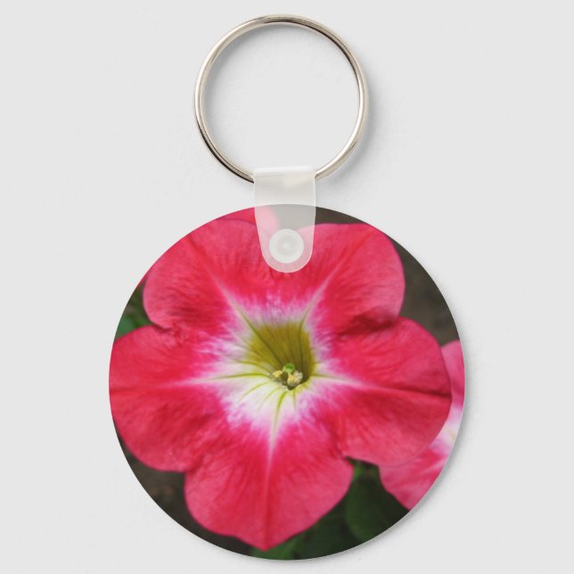 Pink Petunia Key Ring (Front)