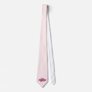 Pink Petunias Tie