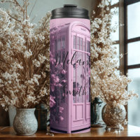 Pink phone booth Thermal Tumbler