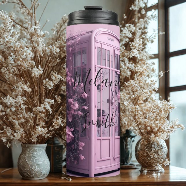 Pink phone booth Thermal Tumbler (Creator Uploaded)