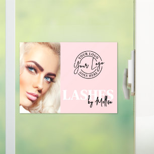 Pink Photo Logo Lashes