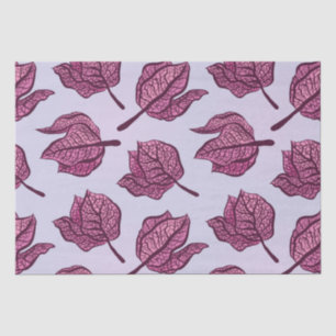 Pink Physalis Flower Pattern Pastel Botanical Tissue Paper