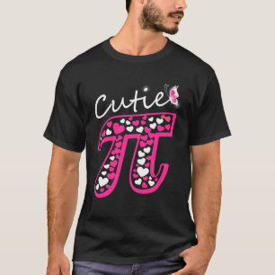Pink Pi Day  Women girls Math Teacher Cutie Pi T-Shirt