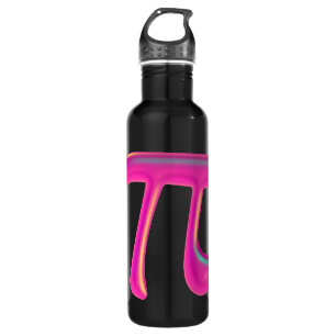 Pink Pi Symbol Math Expo Celebration Design 710 Ml Water Bottle