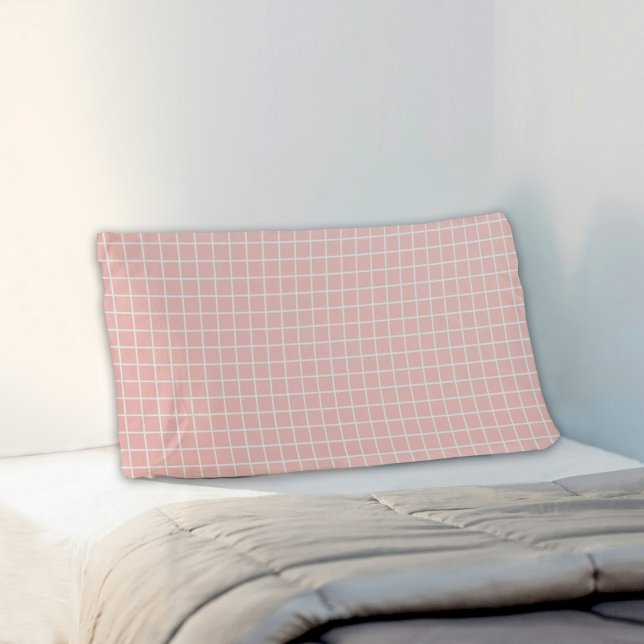 Pink Piaid Pattern Pillowcase (Creator Uploaded)