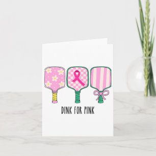 Pink Picklebyll Tee Preppy Breast Cancer Dink For  Card