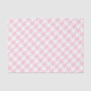 Pink Pied-De-Poule Pattern Custom Background Tissue Paper