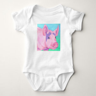 Pink Pig Baby Shirt - "This Little Piggy"