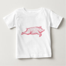 Pink Pig Baby T-Shirt