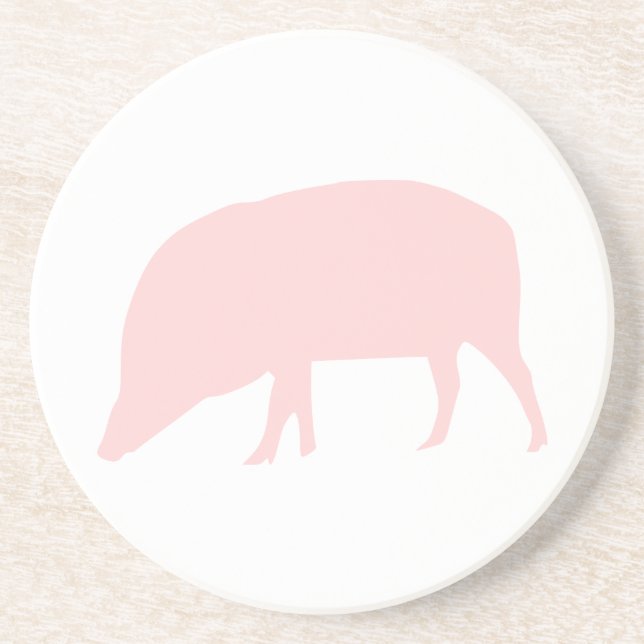 Pink Pig Coasters (Front)