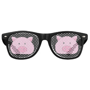 PINK PIG CUTE FUNNY PARTY SUNGLASSES