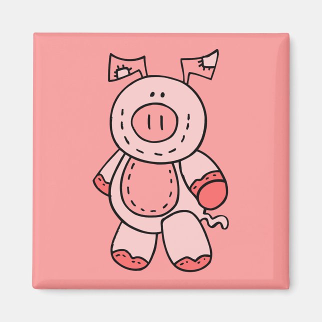 Pink Pig Magnet (Front)