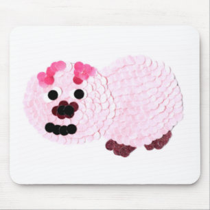 Pink Pig Mouse Pad