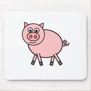 Pink Pig Mouse Pad