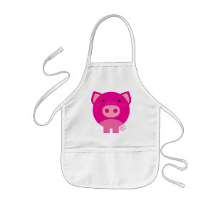 Pink Pig Tshirts and Gifts Kids Apron