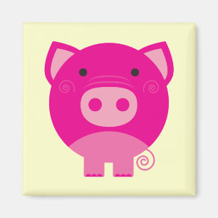 Pink Pig Tshirts and Gifts Magnet