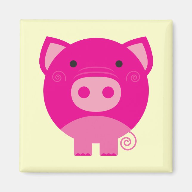 Pink Pig Tshirts and Gifts Magnet (Front)
