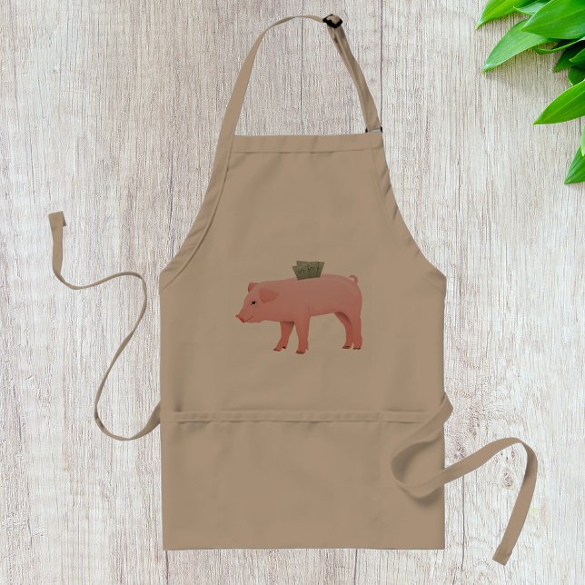 Pink Piggy Bank Apron (Creator Uploaded)