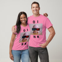 Pink Piggy Bank  Funny T-Shirt