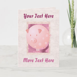 Pink Piggy Card