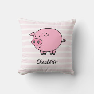 Pink Piggy Design Cushion