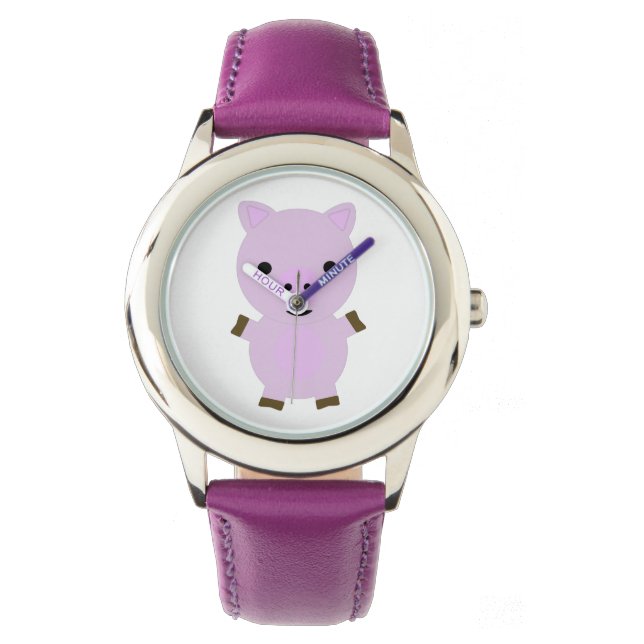 Pink Piggy Watch (Front)