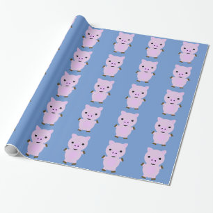 Pink Piggy Wrapping Paper