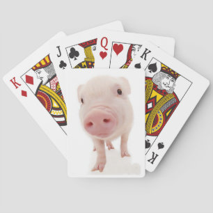 Pink Piglet Pig Playing Cards