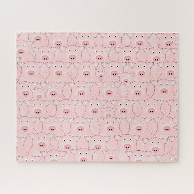 Pink Pigs Puzzle (Horizontal)