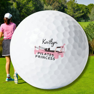 Pink Pilates Princess Reformer Golf Balls
