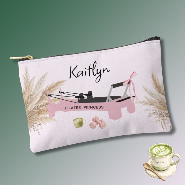 Pink Pilates Princess Reformer & Matcha  Accessory Pouch (Creator Uploaded)